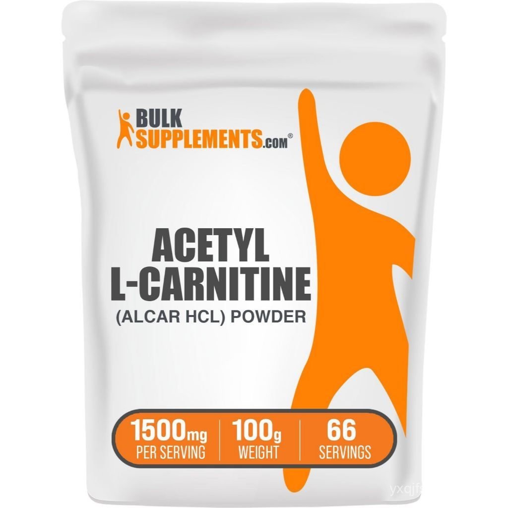 Bulks.com Vitamin L-Carnitine Powder 100g (3.5oz) -ALCAR Powder, Vitamin L-Carnitine 1500mg, ปราศจาก
