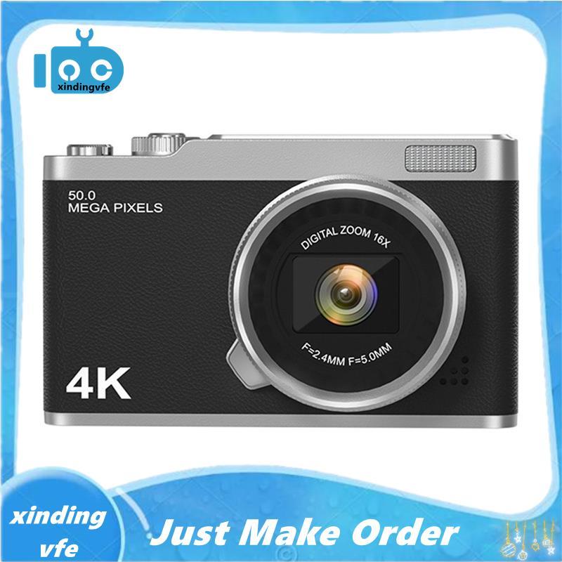 32G กล้องดิจิตอล 4K HD เด็กกล้อง 48MP Autofocus Vlogging กล้องกล้อง 2.4 นิ้วหน้าจอ IPS A