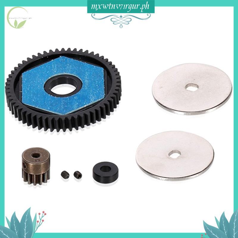 [mxwtnv71rgur] 56T Spur Gear 13T ชุดเกียร์มอเตอร์เกียร์มอเตอร์สําหรับ 1/10 RC Crawler รถ SCX10 SCX10