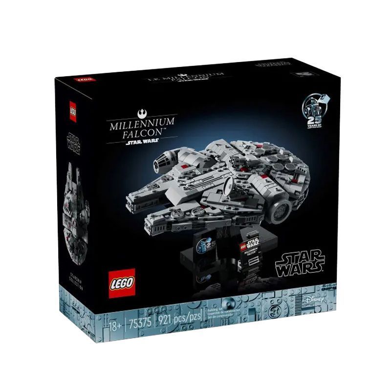 [] บล็อกตัวต่อ Star Wars 75375 Millennium Falcon Starship ประกอบโมเดลของเล่นเด็กผู้หญิง