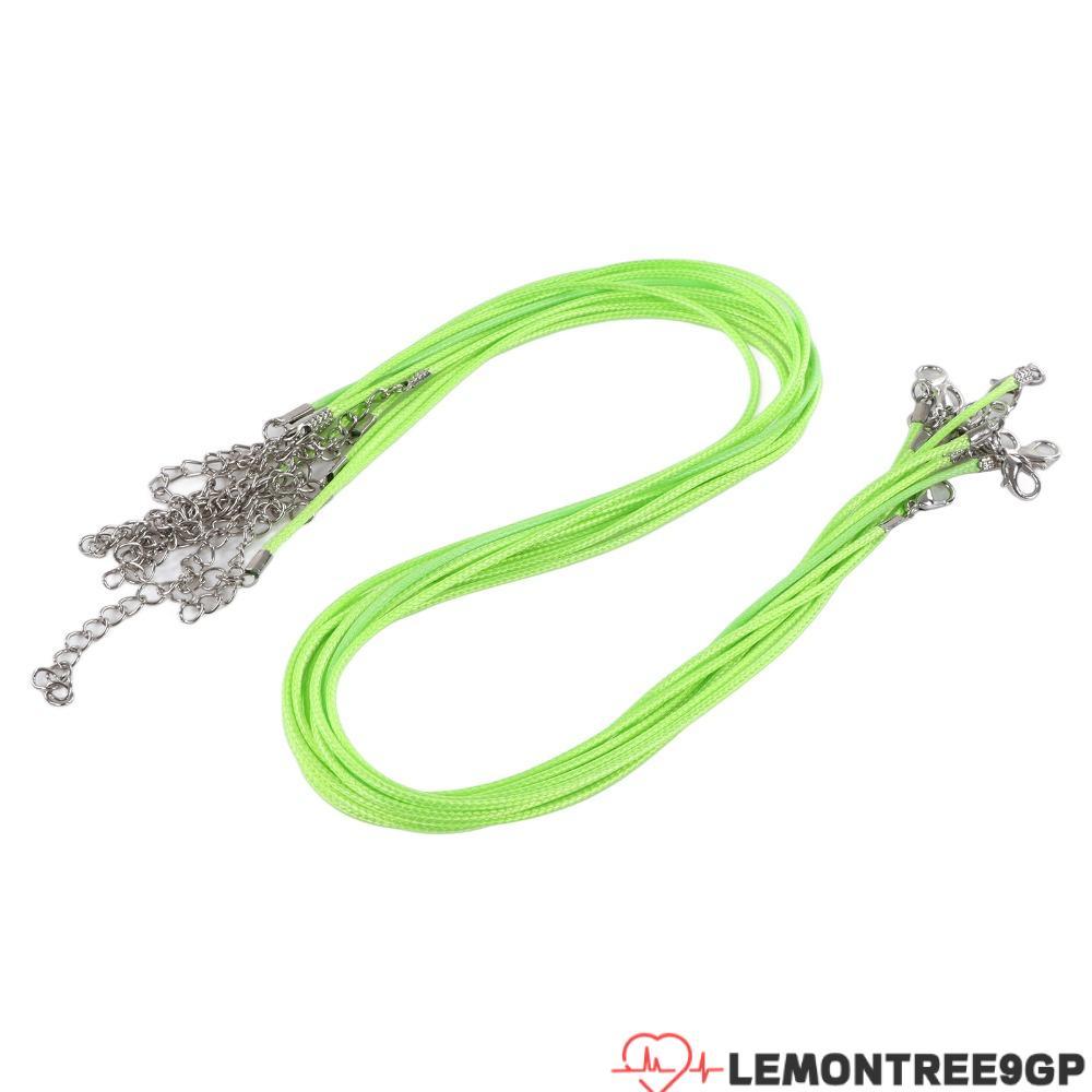 LEMONTREE9GP 20 ชิ้นสร้อยคอเชือก,ขี้ผึ้งปรับความยาวขี้ผึ้งสร้อยคอสายไฟ,ทนทานด้วย Clasp Beading สายไฟ