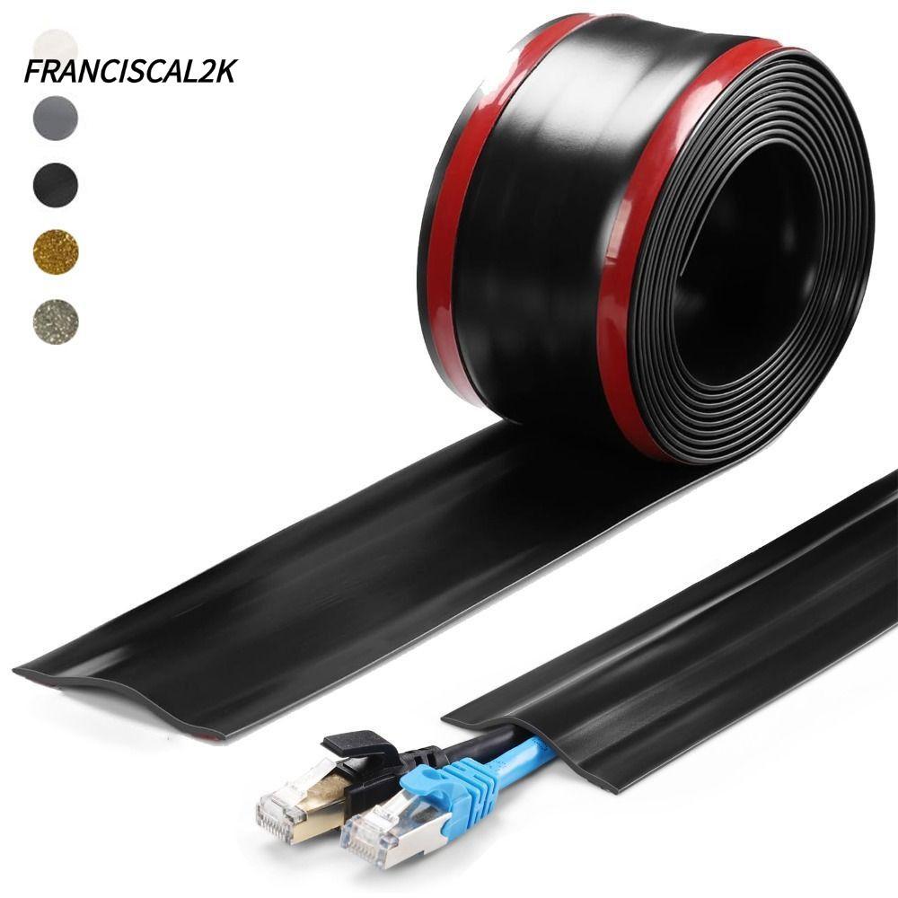 FRANCISCAL2K ฝาครอบสายเคเบิลชั้น, Self กาว Soft Wall Wire คอนซีลเลอร์, Professional PVC Universal 1 