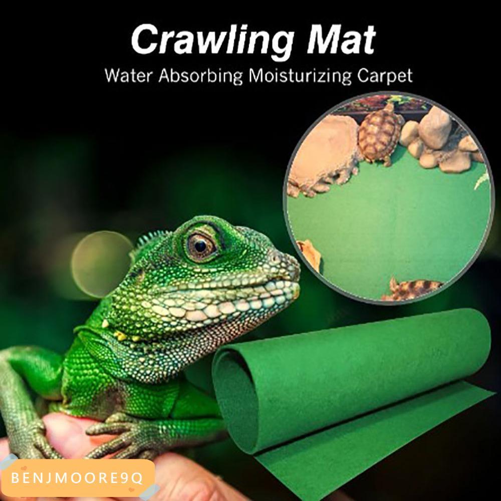 BENJMOORE9Q เตียงสัตว์เลื้อยคลาน, กันน้ํา High-tech Fiber Reptile Pad, สบายดูดซับน้ํา Moisturizing L