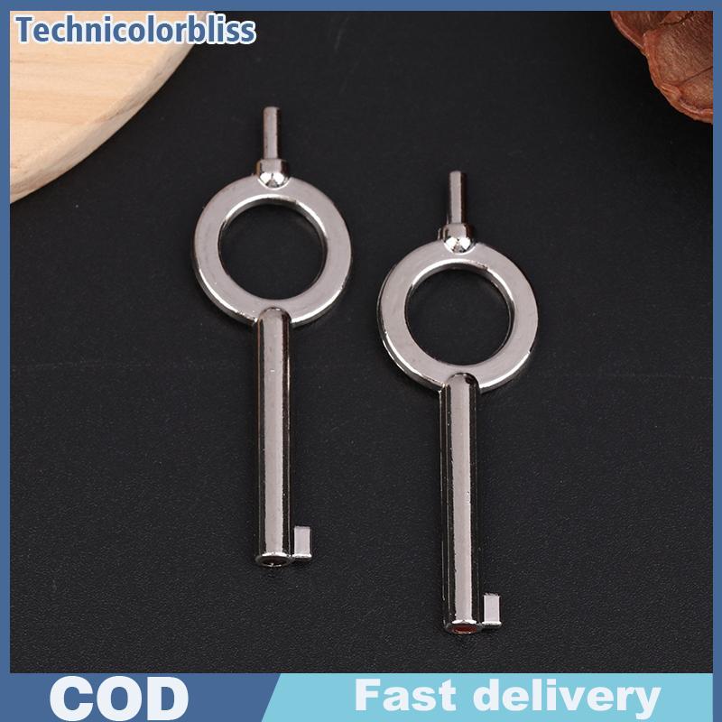 Tcbs 2 ชิ้นมาตรฐานออกกฎหมายบังคับมือ Cuffs คีย์สไตล์อเมริกัน Universal Flat Key เปล่าพิเศษ Key Handcuff Lo พวงกุญแจ Bliss