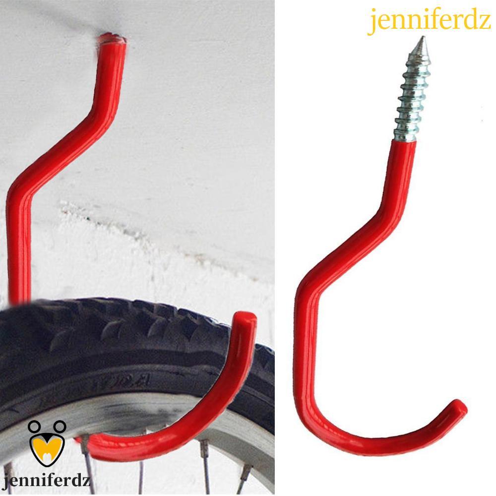 JENNIFERDZ ตะขอจักรยาน Red Garden BIKE Hanger Wall Mount Road Large Bike Wall Stand Holder