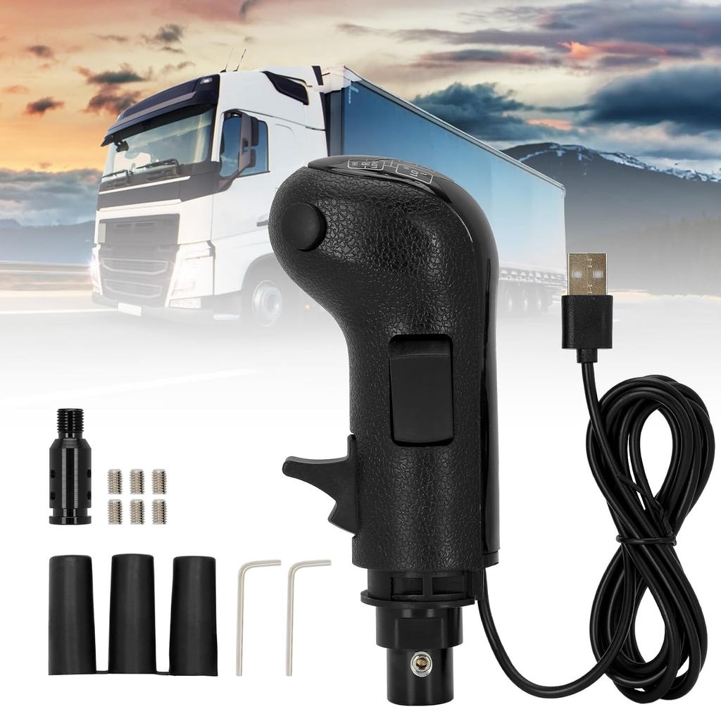 Besilo USB Truck Simulator Shifter สําหรับ PC, ใช้งานร่วมกับ Logitech G25/G27/G29/G923, Thrustmaster
