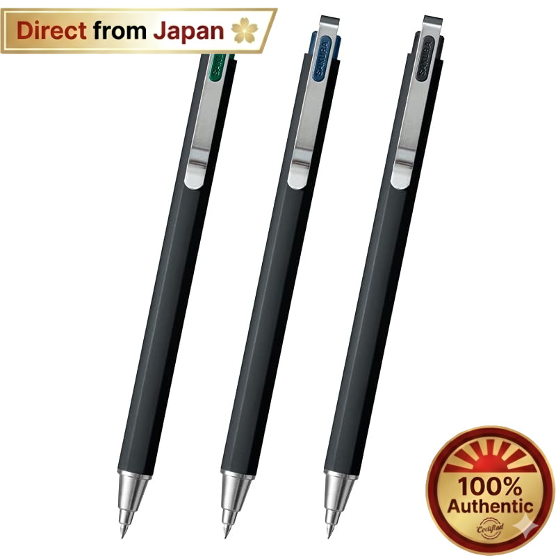 【Japan Quality】
Sakura Crepas Gel Ink Ballpoint Pen Ball Sign iD Plus 3 Colors Set 0.5mm【Direct from