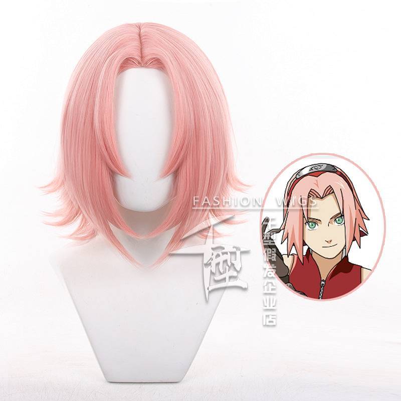 Naruto Sakura Haruno Scalp Top Cosplay Wig sjoe
