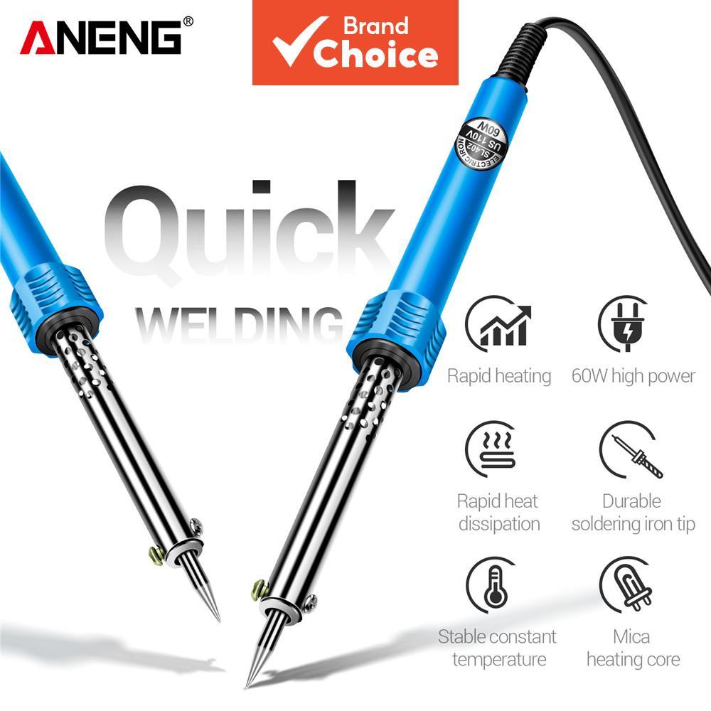 One Piece ANENG SL402 หัวแร้งไฟฟ้า, 30W หรือ 40W US EU Plug เครื่องทดสอบเคล็ดลับดีบุกซ่อมเชื่อม Rework เครื่องมือ
