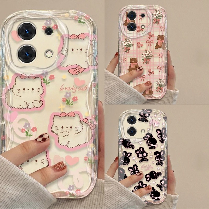 น่ารัก Kitty Bowknot หมีกระต่ายสําหรับ VOVO V70 FE T50 Pro Y31D Y05 V60 V50 Lite Y31 Y400 Pro Y04 V4
