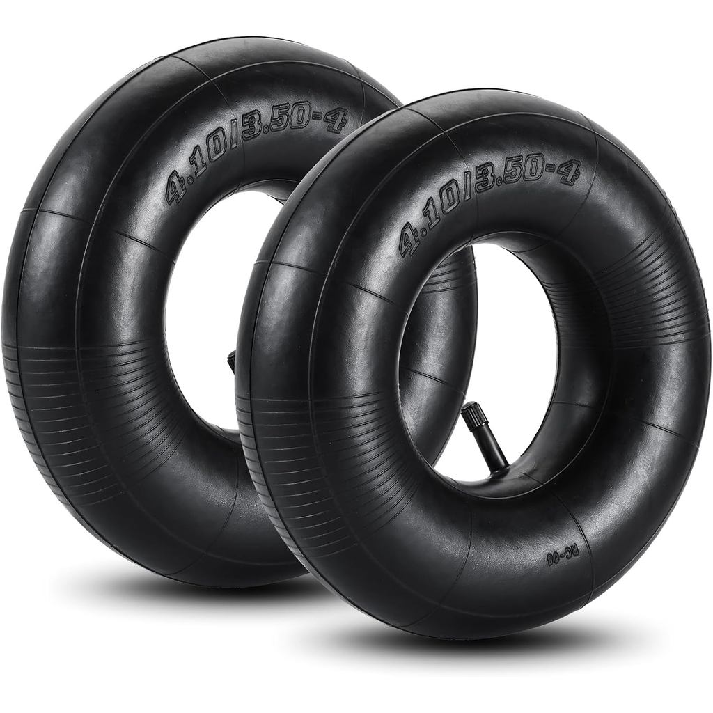 NYSOVA 2 Pack Inner Tubes 4.10/3.50-4, TR-13 Straight Valve Stem Tyre Tube, Universal Fit for เครื่อ