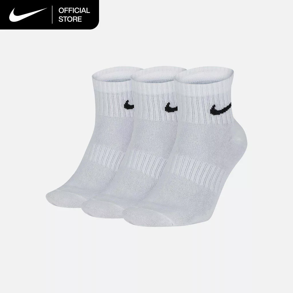 Nike Everyday Lightweight Training Ankle (3 Pairs) Socks - White [SX7677-100]