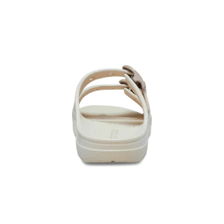 CROCS รองเท้าแตะผู้หญิง SATURDAY ENAMEL BUCKLE SANDAL รุ่น 212867-2MC - FRAPPE