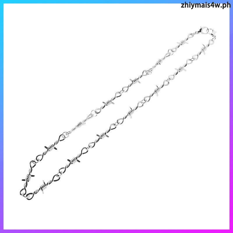 1สร้อยคอพังก์เงินสําหรับตกแต่งใช้โลหะผสมสังกะสี zhiymais4w