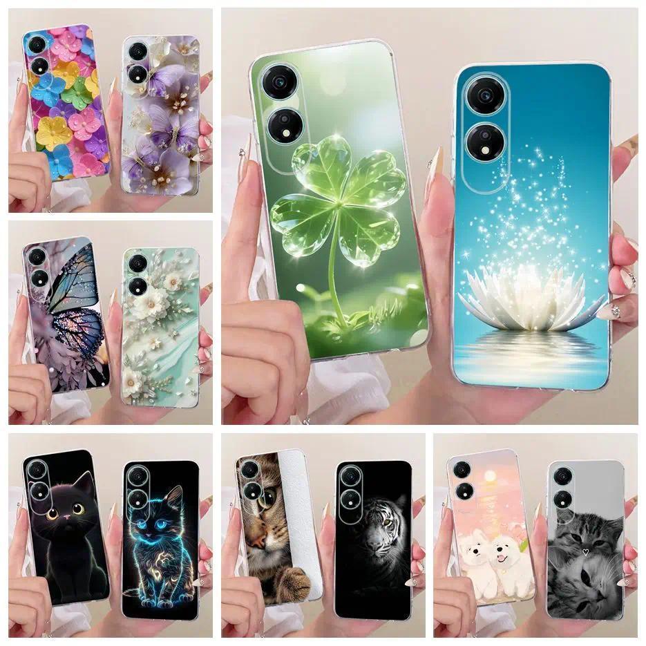 สําหรับ Honor X5 กรณี VNA-LX2 VNA-LX3 หรูหราดอกไม้ทาสีฝาครอบ Soft Slim เคสโทรศัพท์สําหรับ Honor X5 P