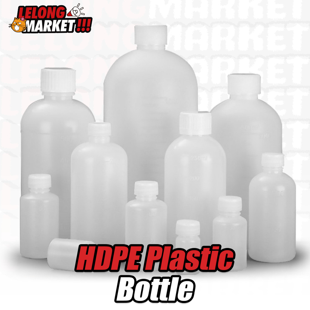 ขวดเครื่องจ่ายรีฟิล HDPE ที่มีความแม่นยํา 100 ชิ้นพร้อมสเกลสําเร็จการศึกษา – Leakproof & Food-Grade 