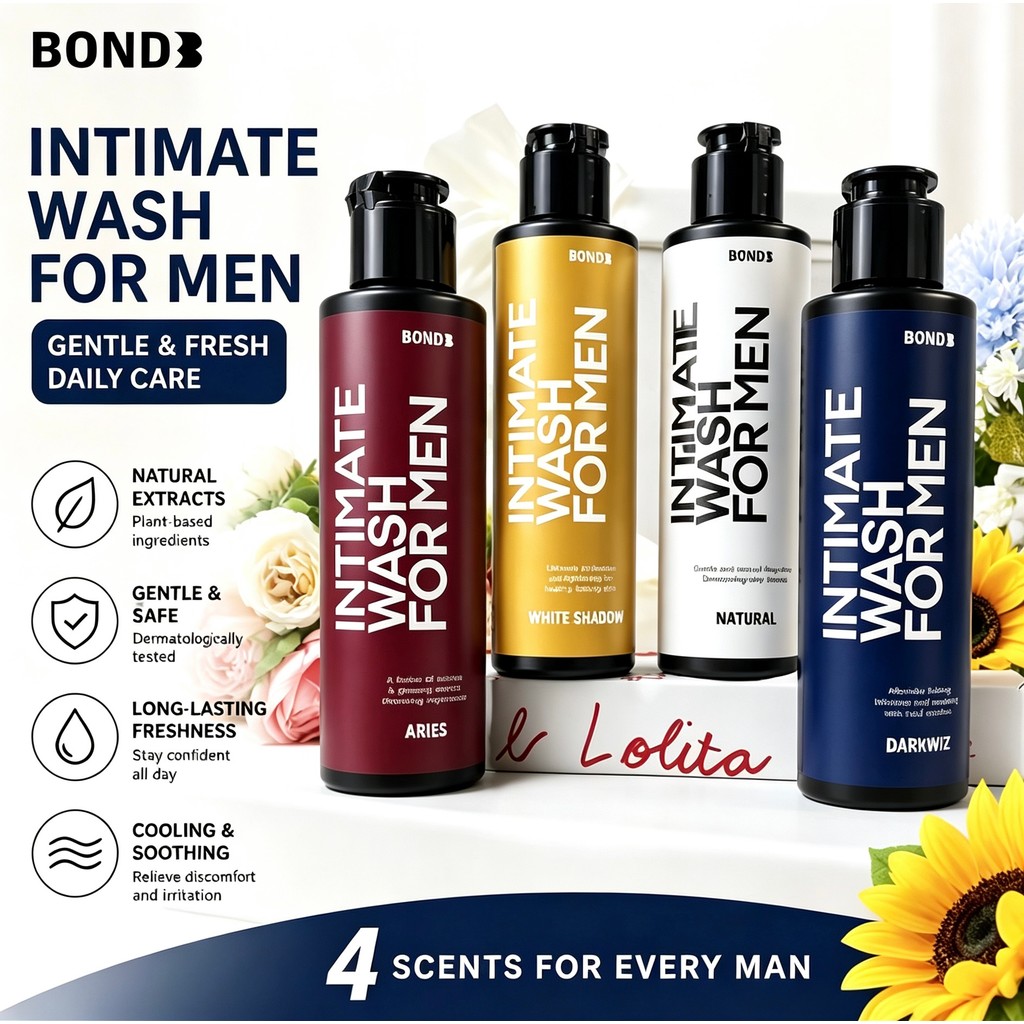 บอนด์ Bond Men's Intimate Wash 130ml บอนด์ ผลิตภัณฑ์ทำความสะอาดเฉพาะที่สำหรับผู้ชาย