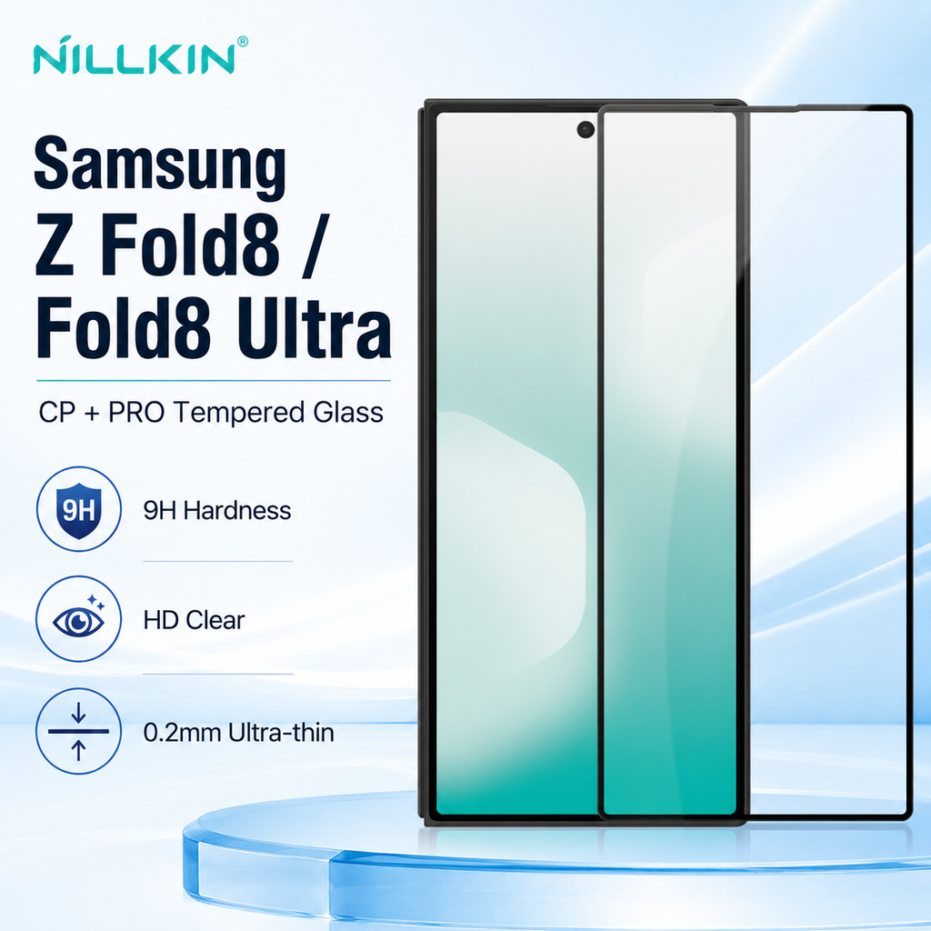 NILLKIN ฟิล์มกระจก สำหรับ Samsung Z Fold 8 Ultra Z Fold 7 Z Fold 6 Fold8 ฟิล์มกระจก กันรอย FM5002