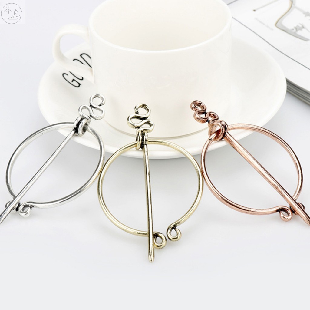 Retro Viking Theme อารมณ์ชุด Pin ชุดผ้าพันคอคลิปเข็มกลัด Pin เครื่องประดับแฟชั่นสําหรับผู้หญิงสาวเคร