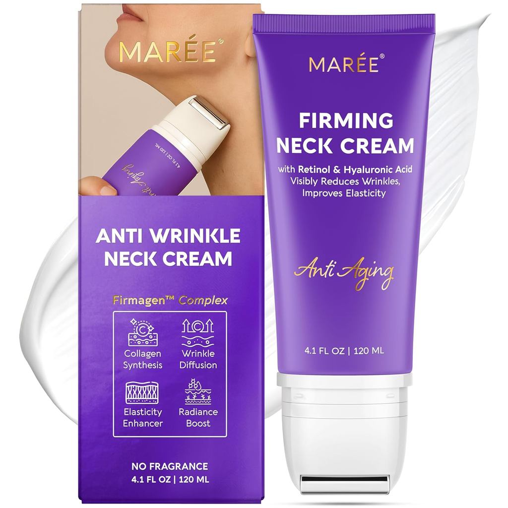 MAREENeckwithFaceRoller–คอสําหรับกระชับและกระชับ–ProRetinol&AH-8NeckRoller-FaceDoubleChinWrinkleforW