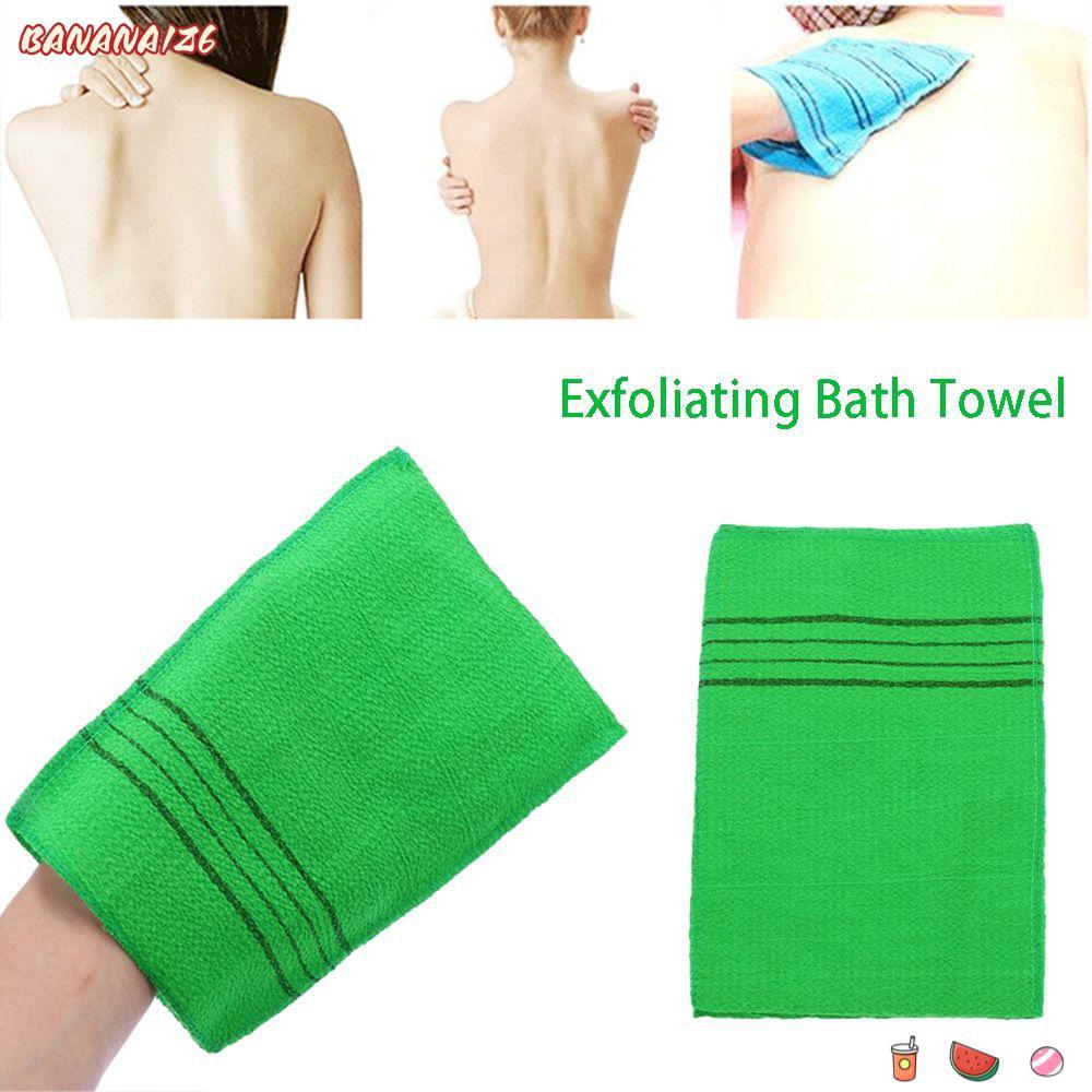 BANANA1Z6 ถุงมืออาบน้ํา Extreme Comfort ทนทาน Body Rub ทําความสะอาดแบบพกพา Washcloth