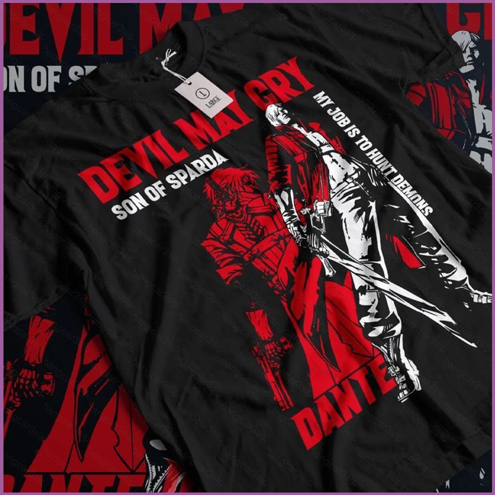 Devil May Cry เสื้อยืดแฟชั่น Unisex ฤดูร้อนอะนิเมะแขนสั้นด้านบน