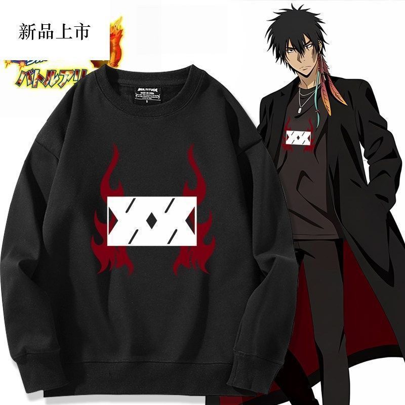 T Tutor HITMAN REBORN อะนิเมะสินค้า XANXUS สไตล์เดียวกันรอบคอเสื้อกันหนาวผู้ชายผู้หญิงฤดูใบไม้ร่วงฤด