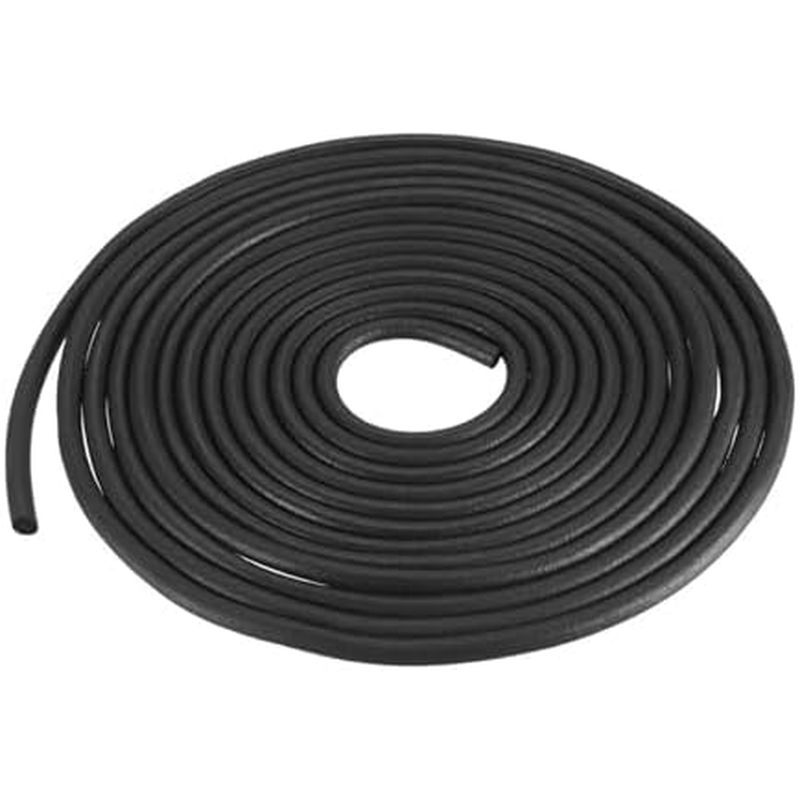 DTGN 6mm x 4meters(DXL) Foam Rubber Weather Seal Strip - 1Pack - Good for DIY Furniture - Round EPDM