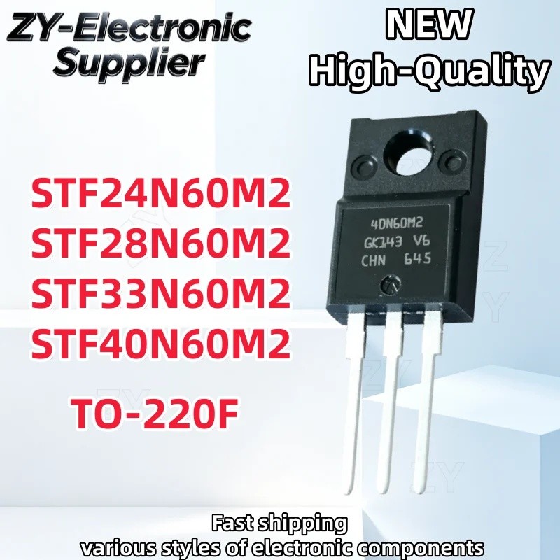 1-5PCS STF33N60M2 STF24N60M2 STF40N60M2 STF28N60M2 TO-220F 33N60M2 24N60M2 40N60M2 28N60M2 ทรานซิสเต