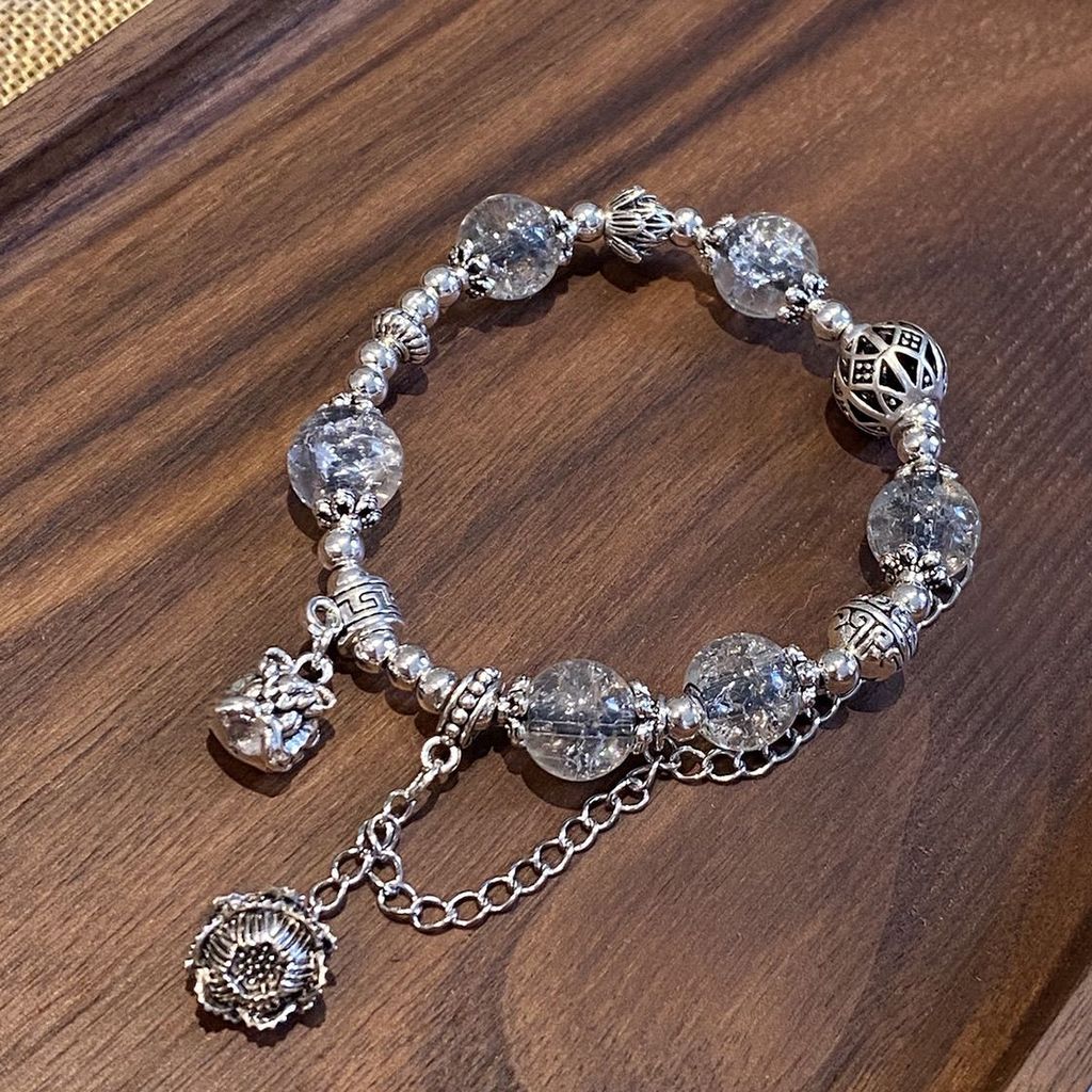Bohemian Chinese Style Design Lotus Seed Lion Wakening Bracelet Niche Design Female 26.3.22