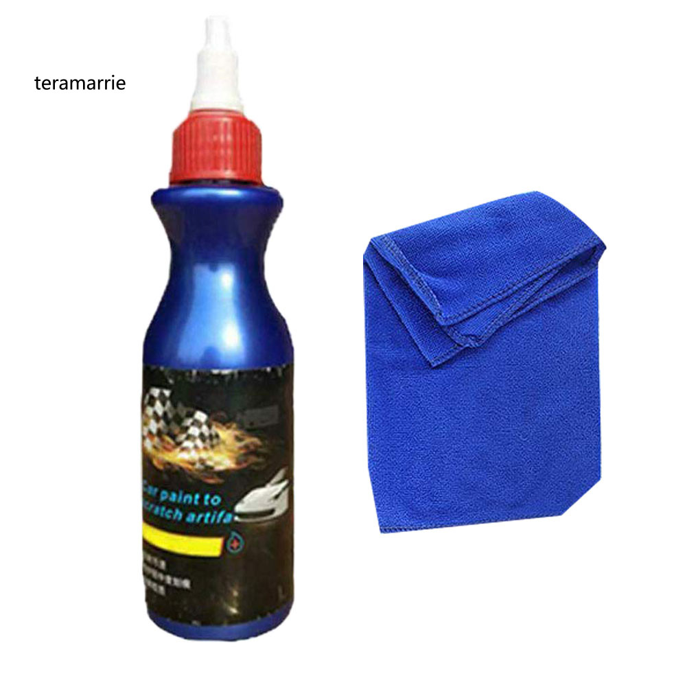 [TR] 100g Car Vehicle Paint Care Scratch Remover Restorer Repair Agent พร้อมผ้าเช็ดตัว