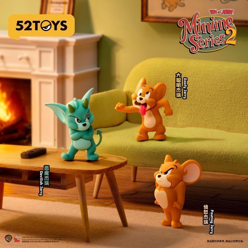 52TOYS TOM และ JERRY Cat และ JERRY minime2 Deformation Mystery Bag Mystery Box ของเล่นของขวัญตลก