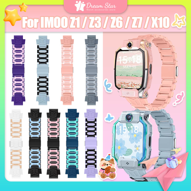 คลังสินค้าพร้อม สายนาฬิกา imoo X10 Z7 Z1 Z6 Z3 (ล็อกสลักโลหะ) แข็งแรงทนทานเป็นพิเศษ | ล็อกแน่นหนา พร้อมส่ง
