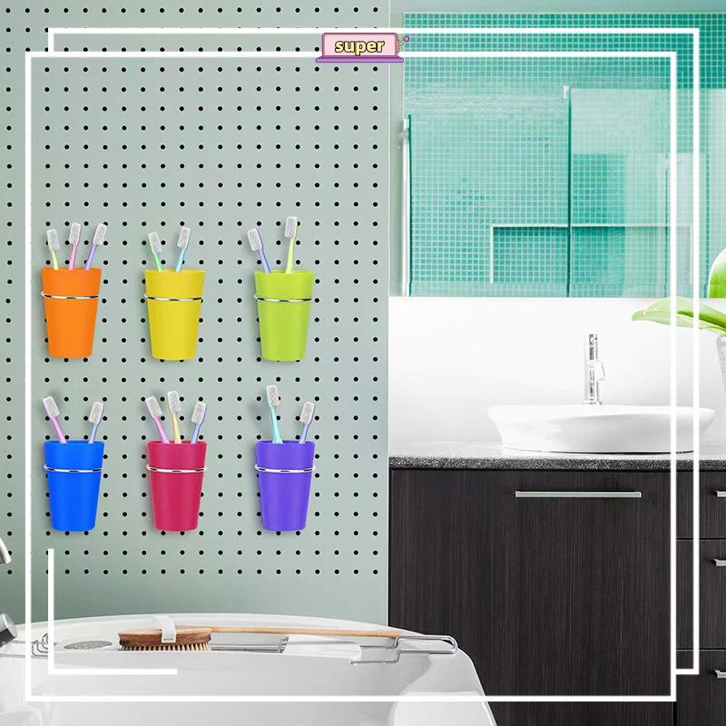 Louislifesuperpq Pegboard Cup Holder Set for Craft Room, Ribbon & Tool Organizer Accessories CCD