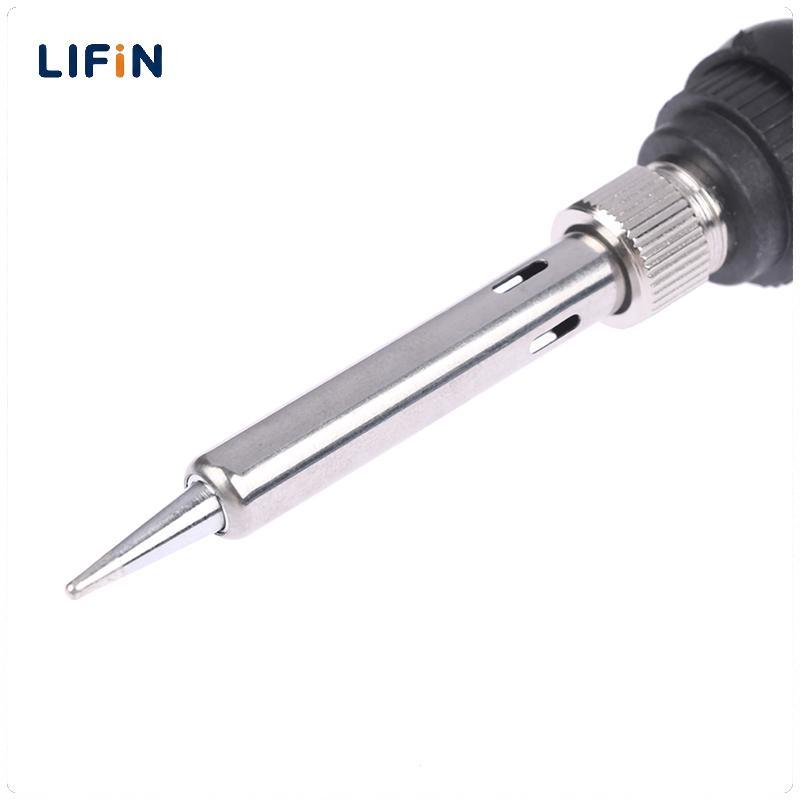 Lifin Mart หัวแร้งไฟฟ้าปรับอุณหภูมิได้ V 60W 80W เครื่องมือซ่อมแซมหัวบัดกรี