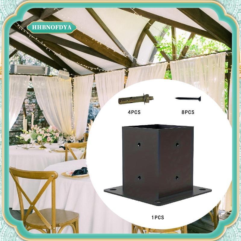 [hhbnofdya] Pergola Bracket Post Base Post Bracket โรงแรมบ้านงานไม้สกรูฮาร์ดแวร์สําหรับ Park กลางแจ้