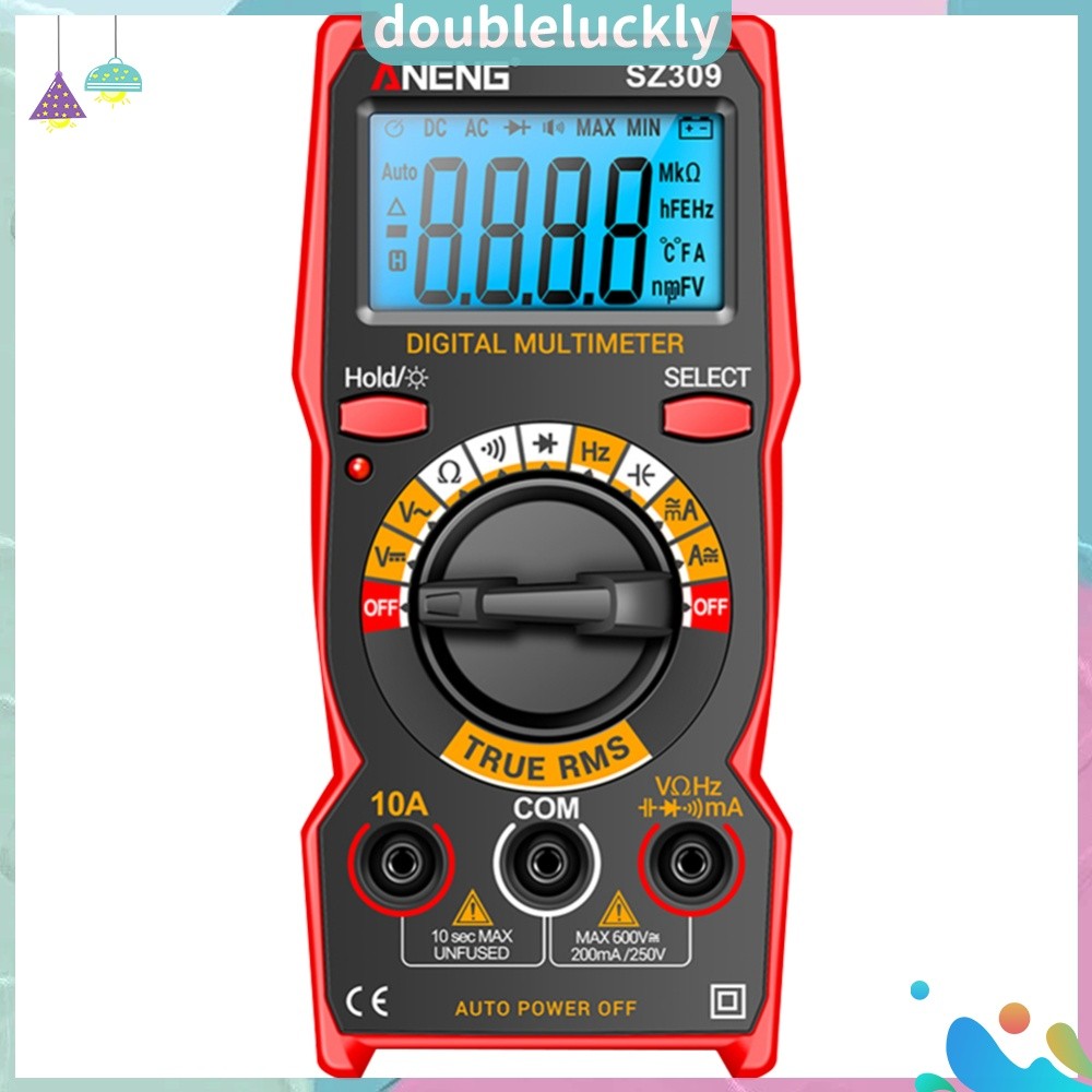 ✿ดล1♣  มัลติมิเตอร์แบบดิจิตอล 1999 นับ AC/DC โวลต์มิเตอร์แอมป์มิเตอร์แรงดันไฟฟ้า Amp Ohm Meter