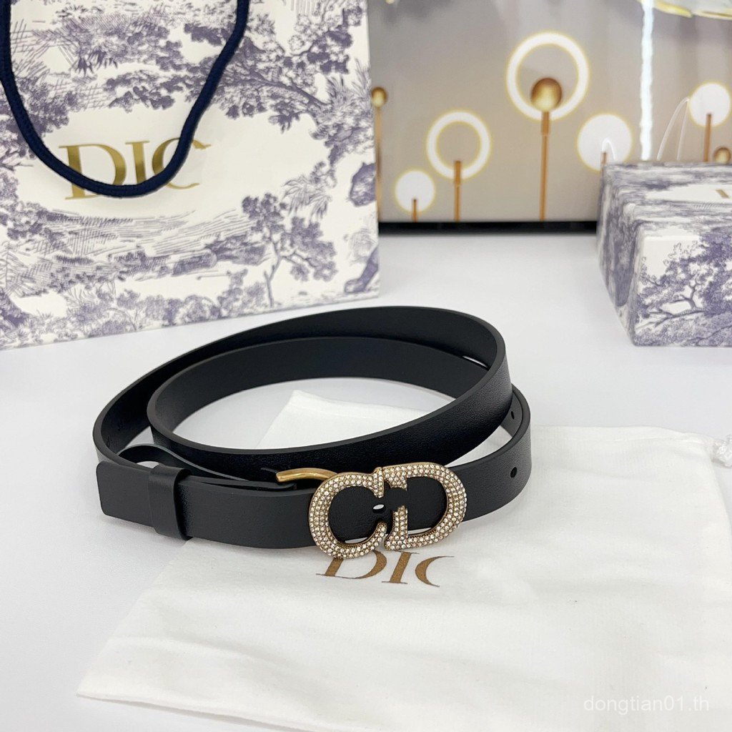 VJIW CD Unique Ladies Belt เข็มขัดสไตล์ใหม่สุภาพสตรีเข็มขัดหนัง Unique Pin Buckle 2.0 ซม.