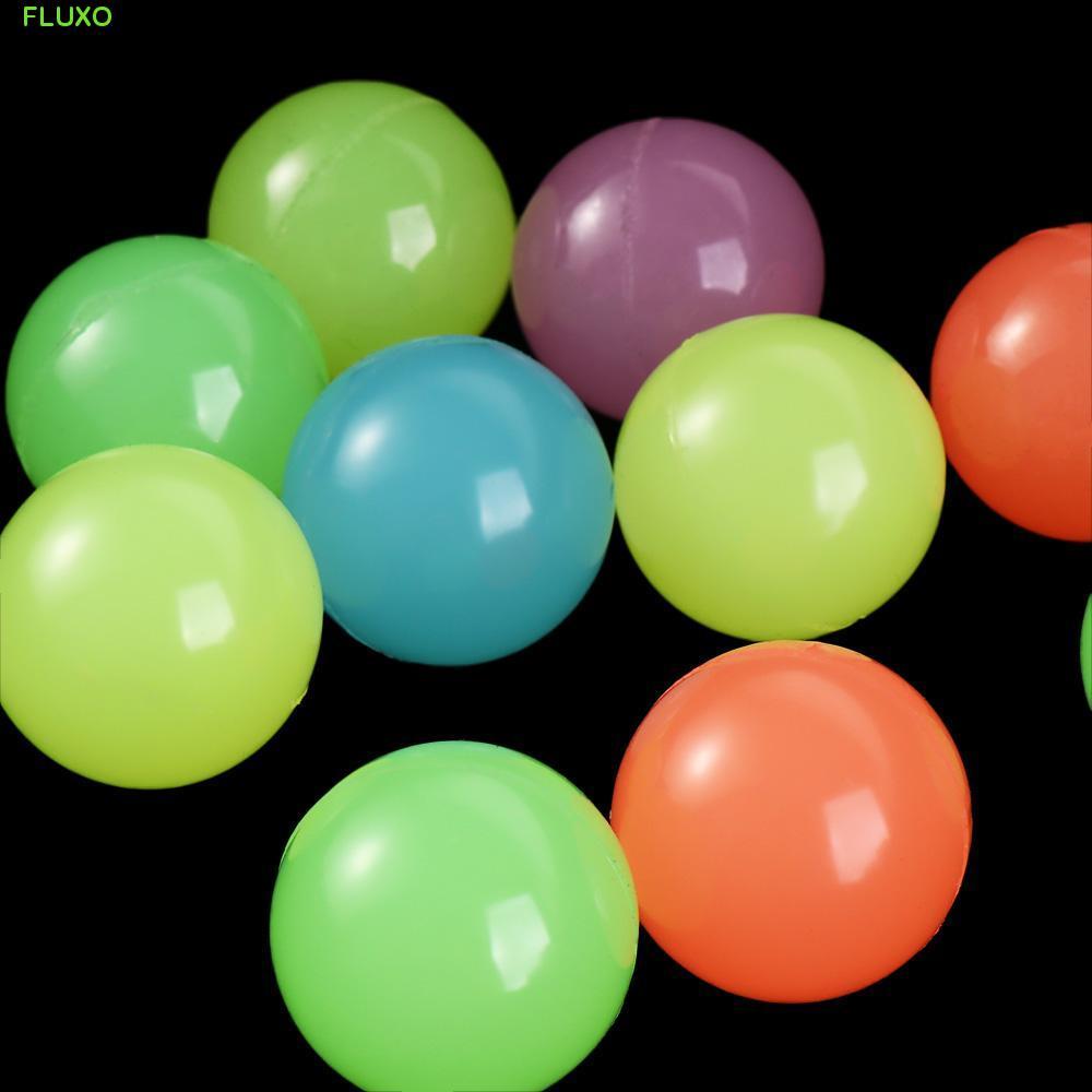 FLUXO 10 ชิ้น/เซ็ตฮาโลวีน Bouncy Balls, ยืด Eyeballs น่ากลัวสนุก 32 มม. Glow-in-the-Dark Luminous Bo