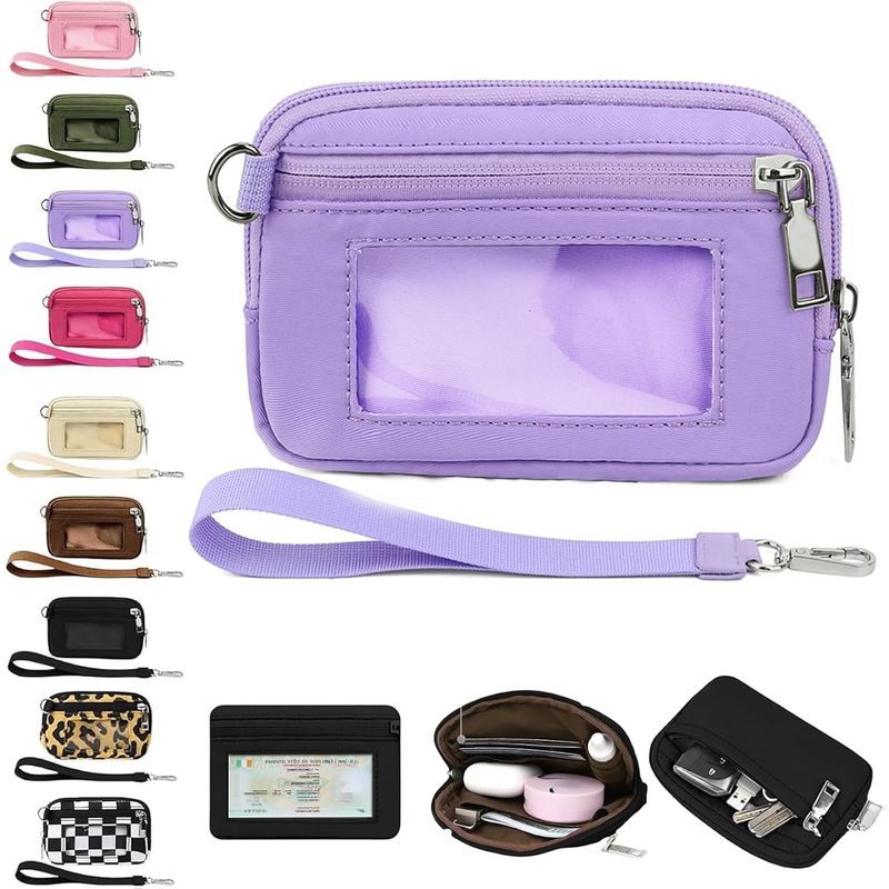 The Iris Wallet 2nd Gen, The Iris Wallet, The Iris Pouch Wristlet, Zippered Card Case with ID Window