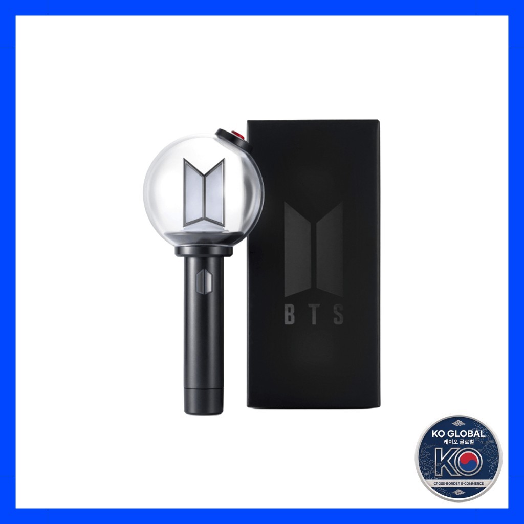 [bts] แท่งไฟอย่างเป็นทางการ Ver.4, 1 ชิ้น / แท่งไฟ Kpop / คอนเสิร์ต Essential / ของแท้ 100% โดย [เกา