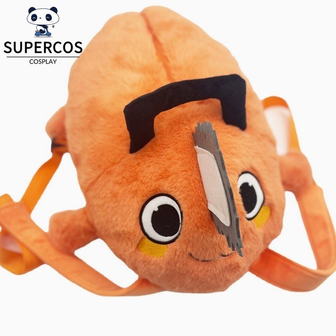 Chainsaw Man Pochita Plush Bag 25&*40 ซม.กระเป๋าเป้สะพายหลังน่ารักสําหรับของขวัญ