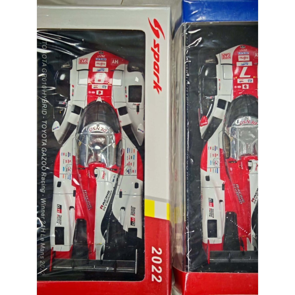 [สต๊อกพร้อม] SPARK Racing รุ่น 1/43 2022 Le Man Champion Asian Champion Toyota GR010 Hybrid Only No.