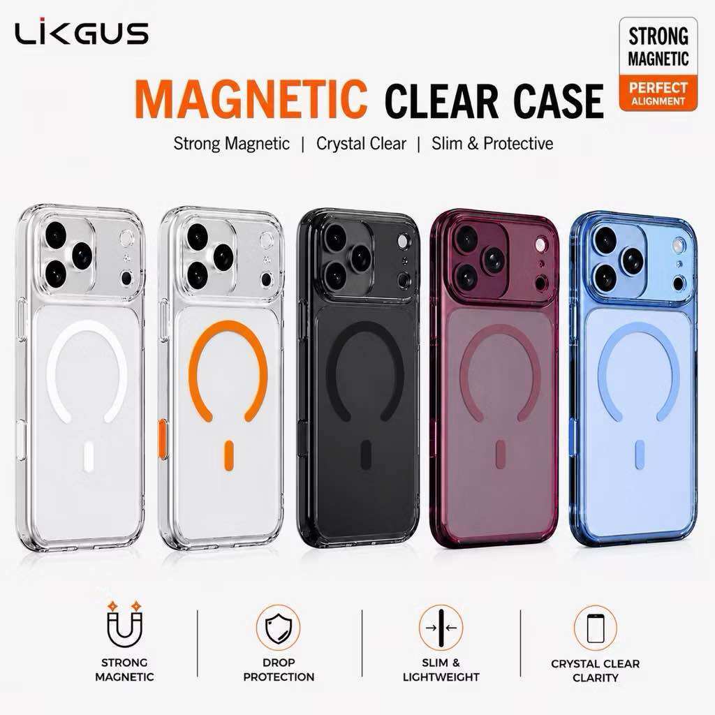 Li เคสป้องกันแม่เหล็กสําหรับ IPhone 18 Pro Max/17 Pro Max/17 Pro/17 Air