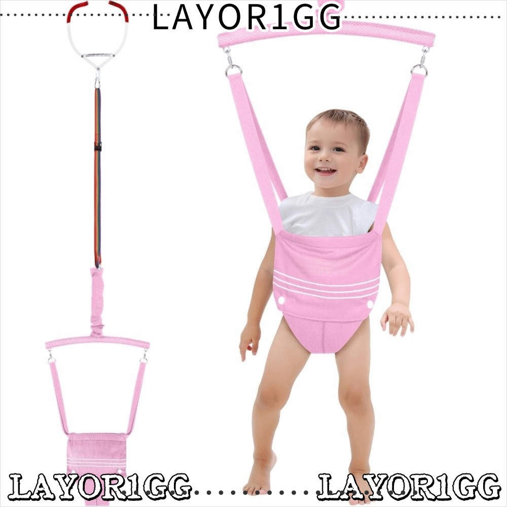 LAYOR1GG เก้าอี้กระโดดเด็ก, เข็มขัดยก Early Education Baby Jumper, ความปลอดภัยคุณภาพสูงปรับสายรัดเด็