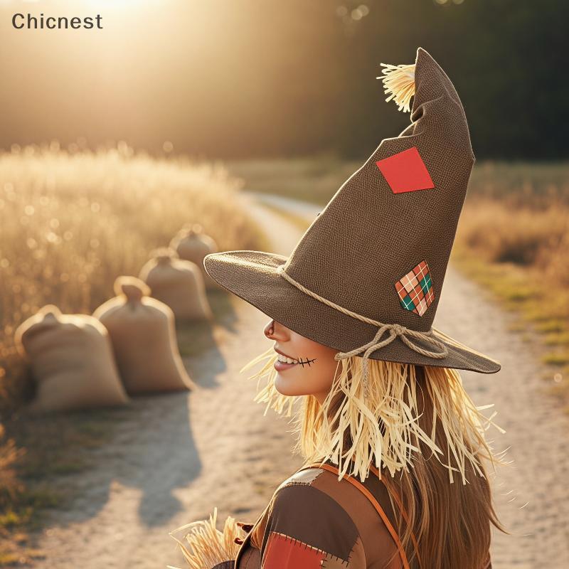 [Chc] ฮาโลวีนหุ่นไล่กาแม่มดหมวกน้ําหนักเบาเครื่องแต่งกาย Headwear สําหรับ Carnival คอสเพลย์ Party Ph
