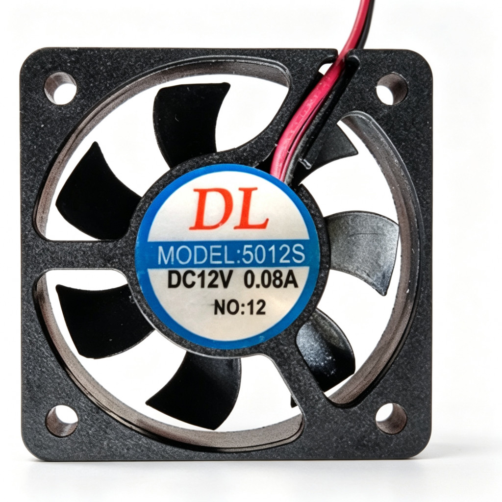 D DC12V0.08 5 ซม.5012 DC Volt Charger แบตเตอรี่รถ Ultra-Thin พัดลมระบายความร้อนขนาดเล็ก CL