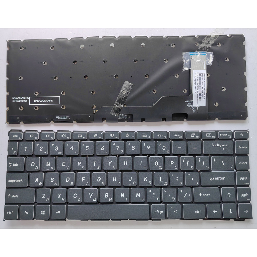 เหมาะสําหรับ MSI Prestige14 A10SC A10RB A10RAS A10RBS คีย์บอร์ด MS-14C1/14C2