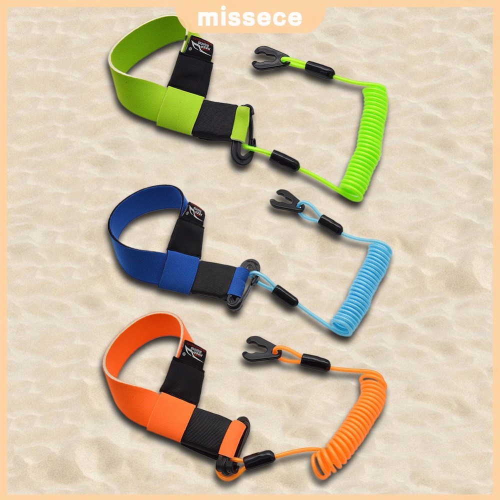 Jet Ski Safety Lanyard ปรับฉุกเฉิน Flameout เชือกหัวเข็มขัด Key Reminder เชือกความปลอดภัย Tether สํา