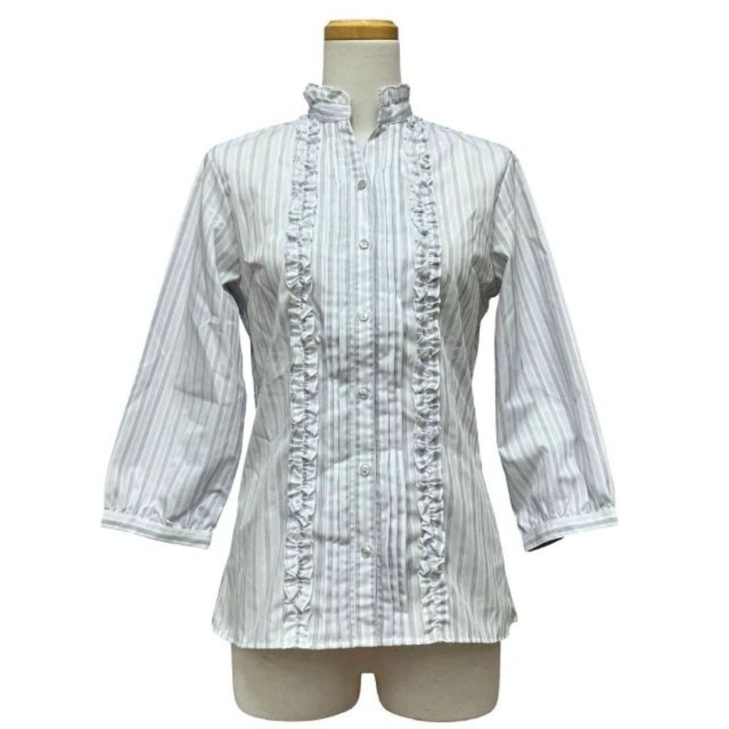 Shirt stripe blue Direct from Japan Secondhand